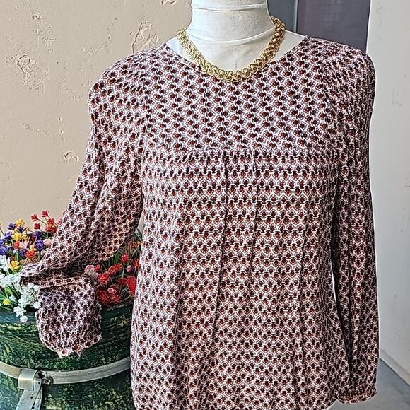 Ann Taylor loft pullover log sleeve princess style top size sm petite - Picture 1 of 9